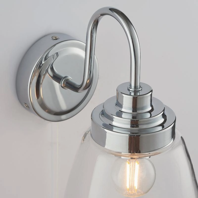 Endon Ashbury Chrome Bathroom 1 Light Wall Light