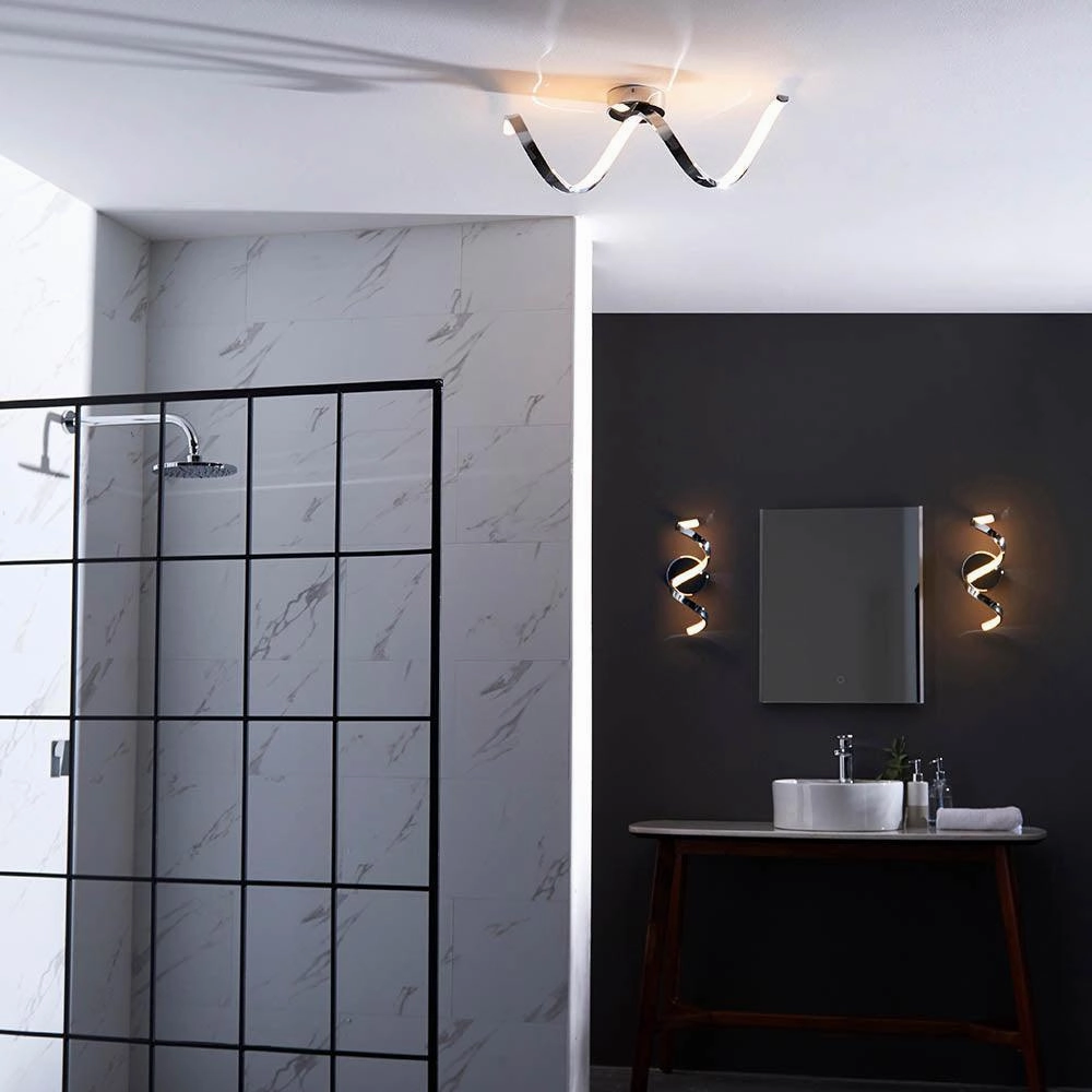 Endon Astral Chrome Finish Bathroom Wall Light