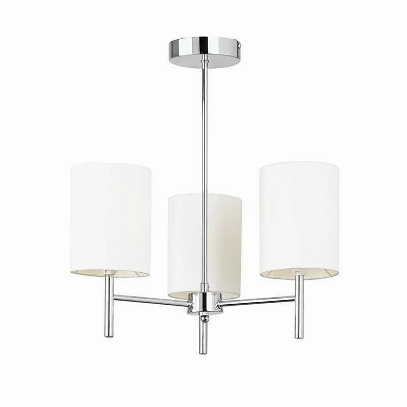 Endon Brio 3 Arm Chrome Finish Semi Flush Ceiling Light - Open Box