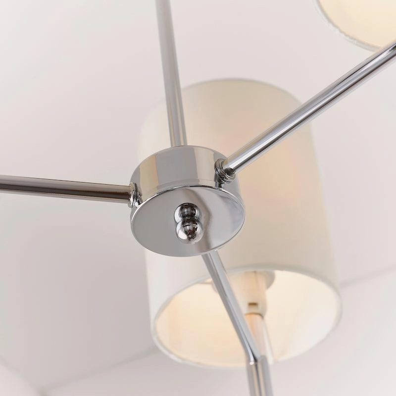 Endon Brio 3 Arm Chrome Finish Semi Flush Ceiling Light - Open Box