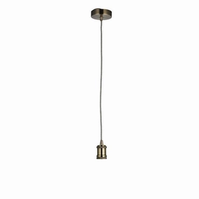 Endon Cambourne 1 Light Brass Ceiling Pendant Light sleek LED ceiling lamp