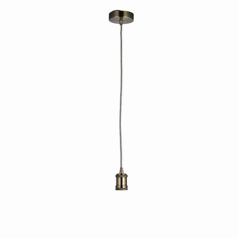 Endon Cambourne 1 Light Brass Ceiling Pendant Light sleek LED ceiling lamp
