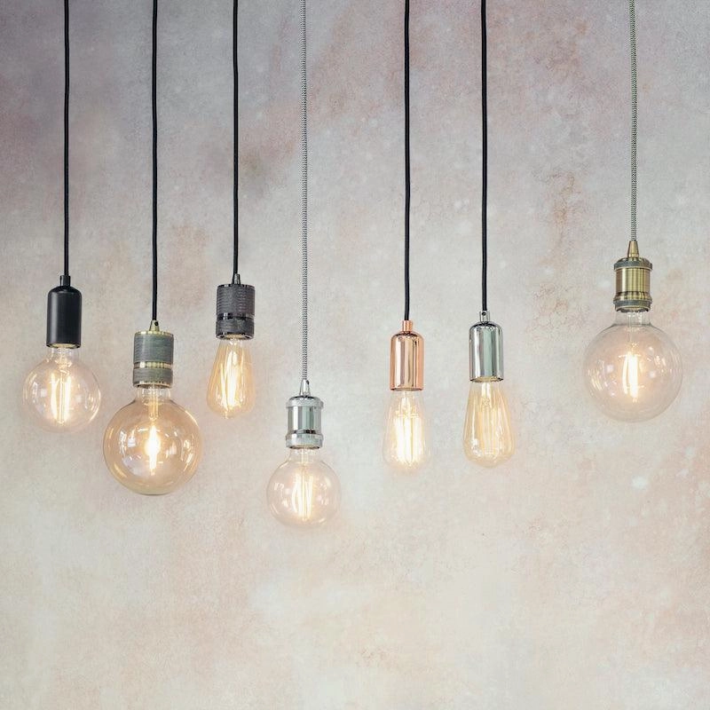 Endon Cambourne 1 Light Brass Ceiling Pendant Light