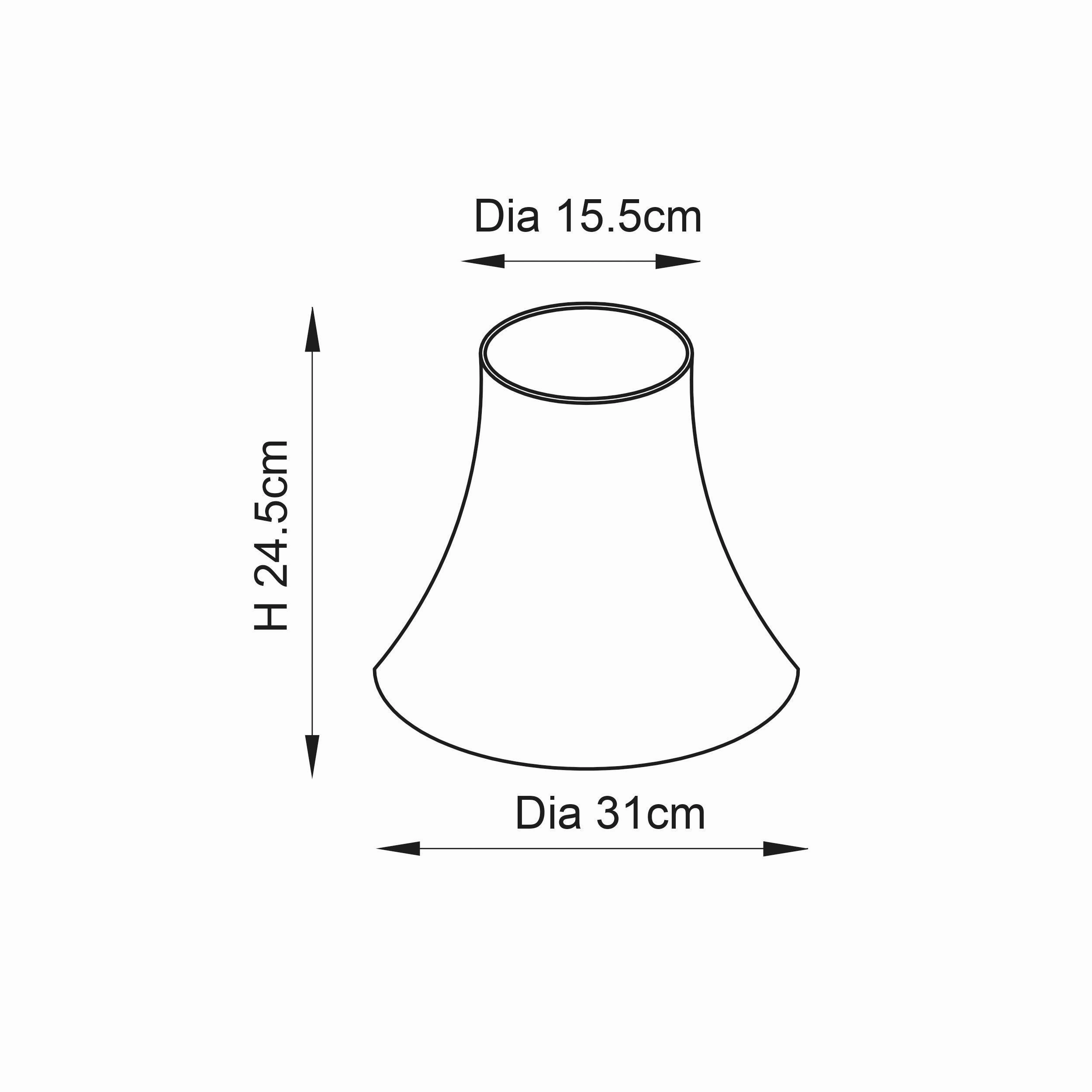 Endon Carrie 1 Cream Lamp Shade 12 inch