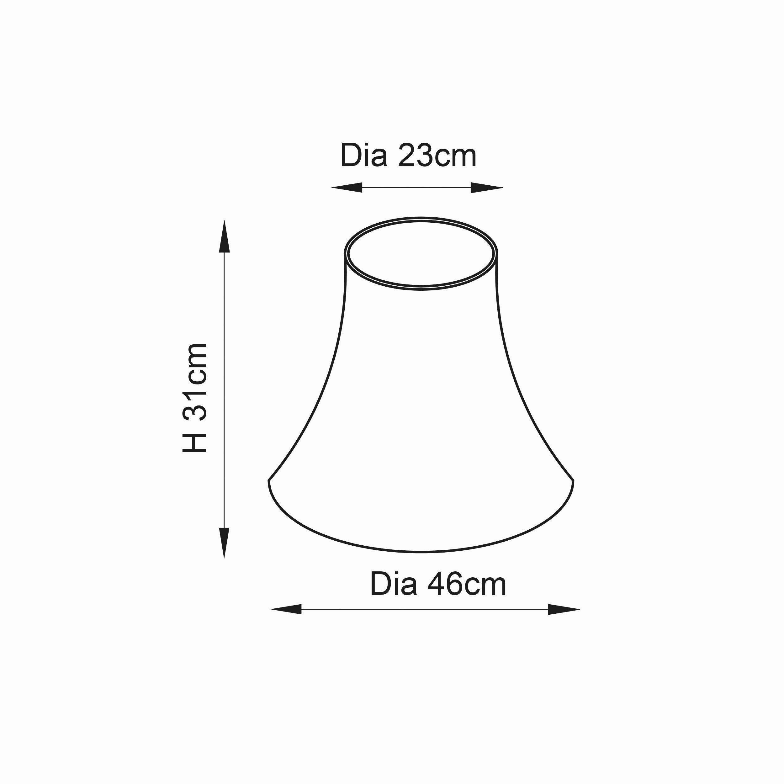 Endon Carrie 1 Cream Lamp Shade 18 inch