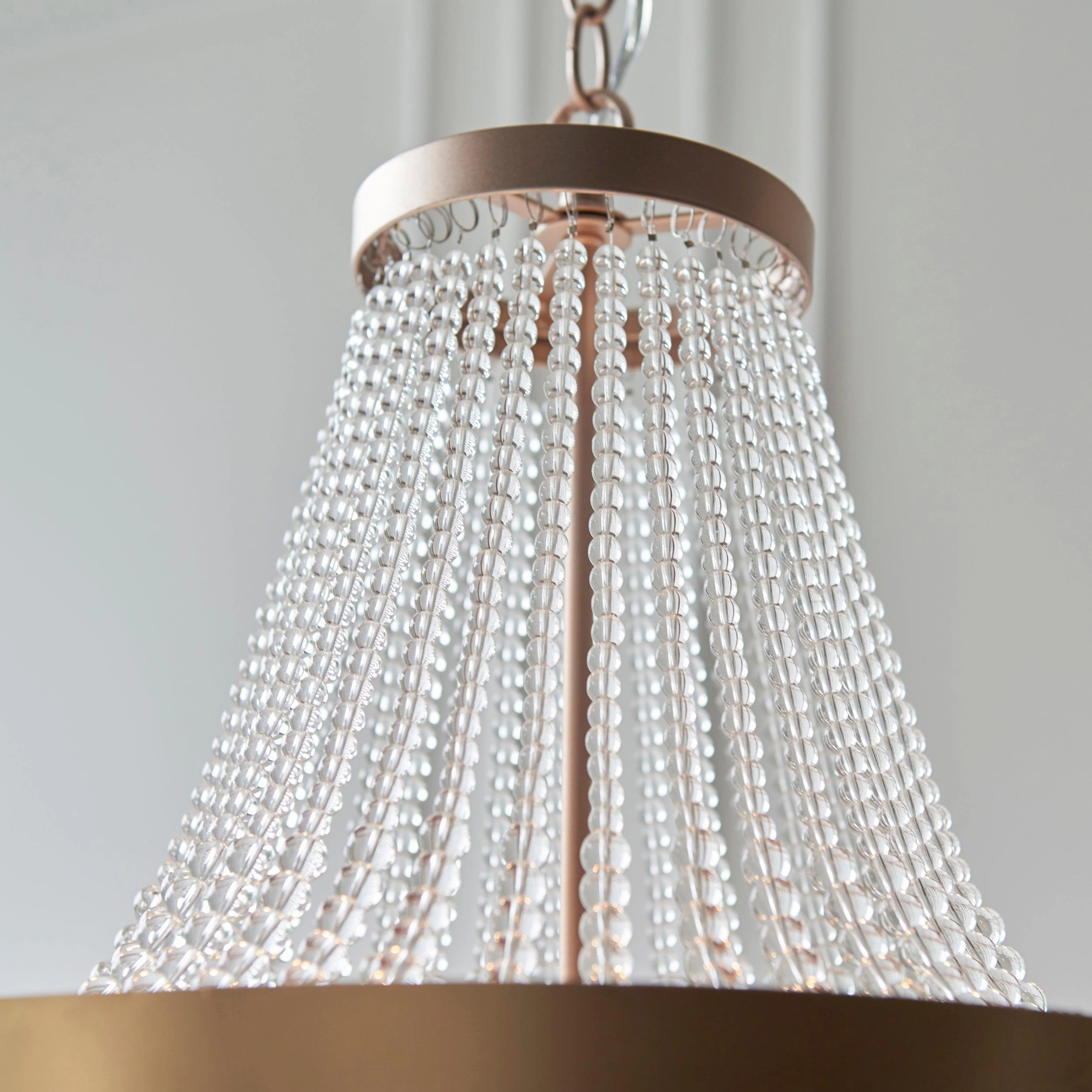 Endon Celine 5 Light Rose Gold & Glass Pendant