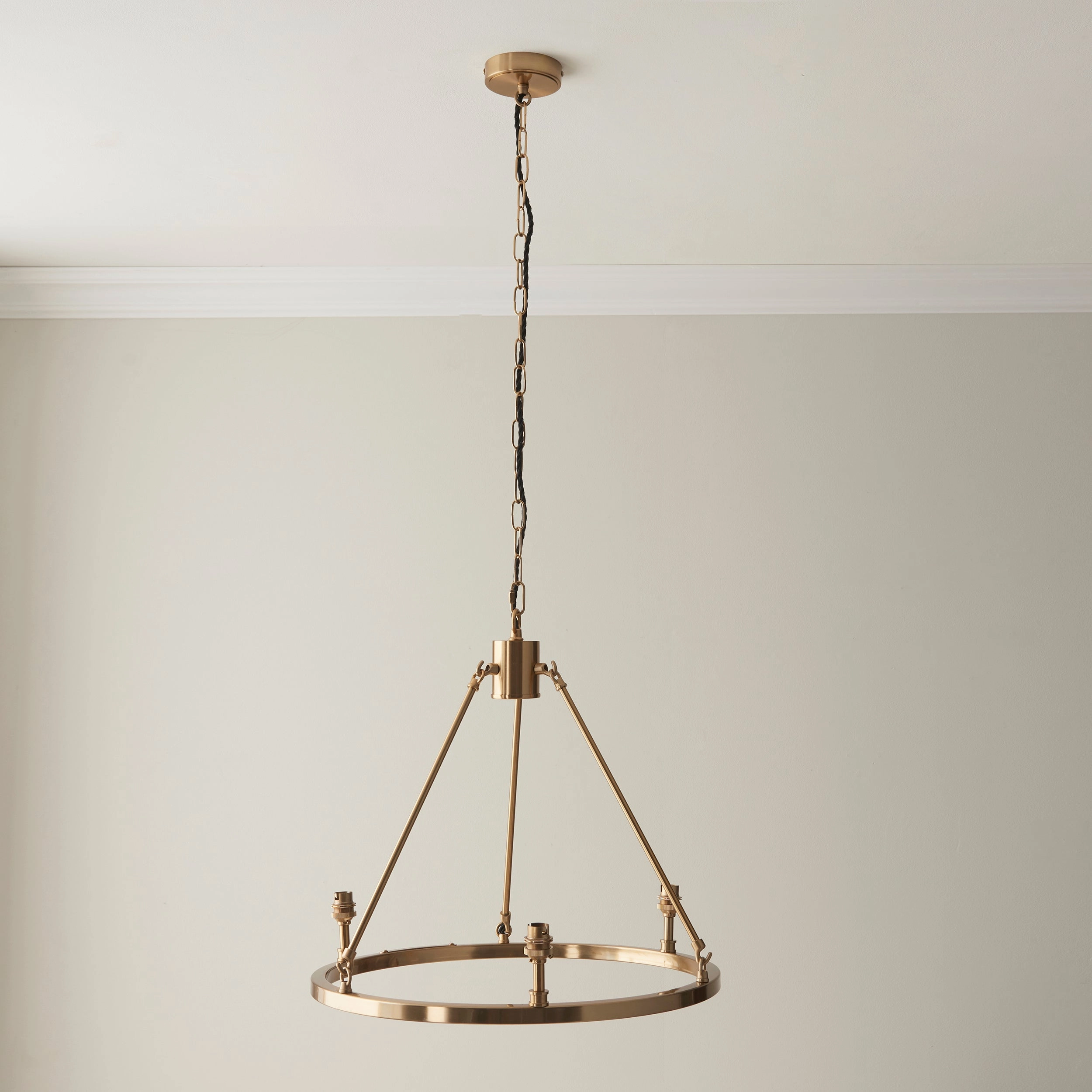 Endon Chester 3 Light Brass Ceiling Pendant soft glow ceiling light