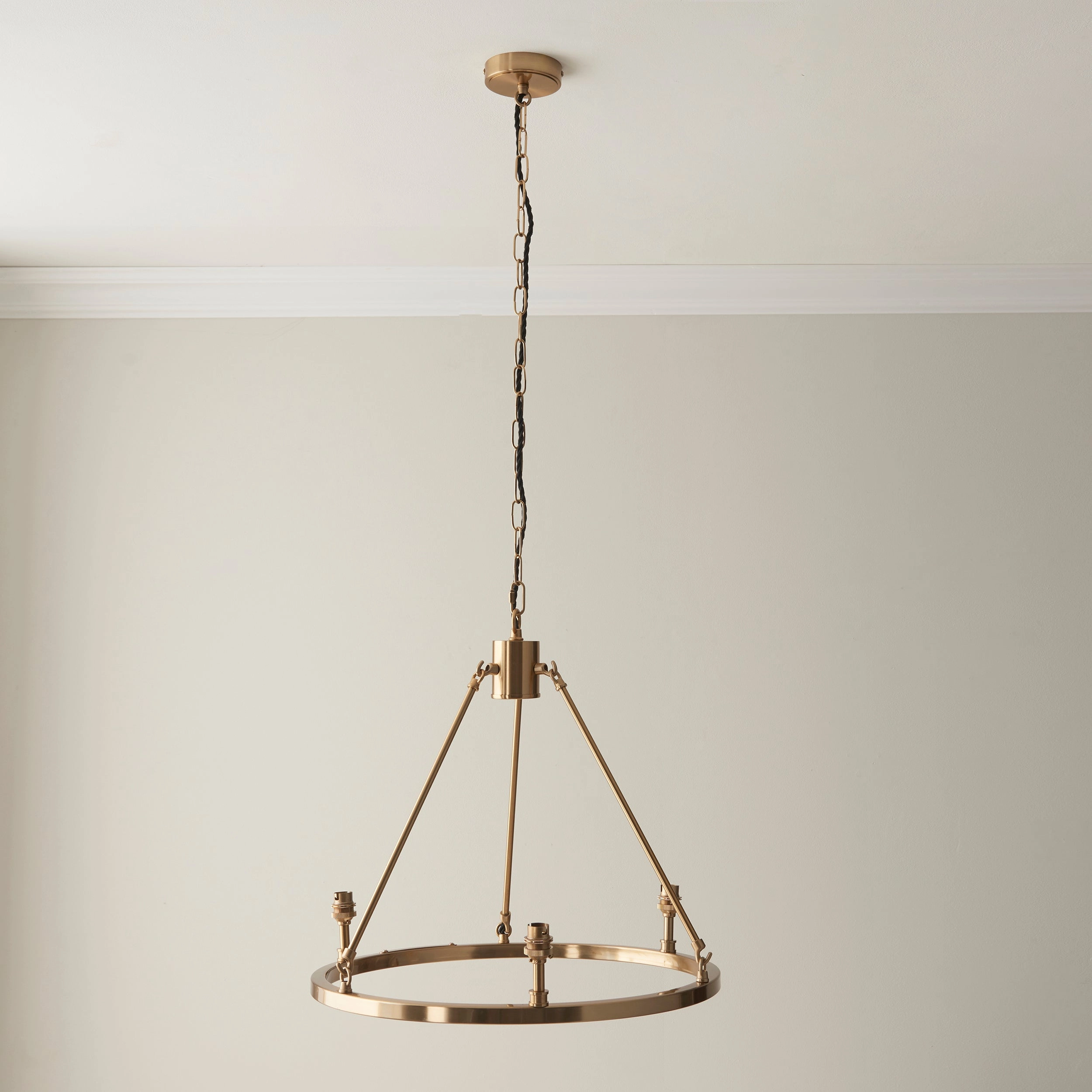 Endon Chester 3 Light Brass Ceiling Pendant ambient ceiling fixture