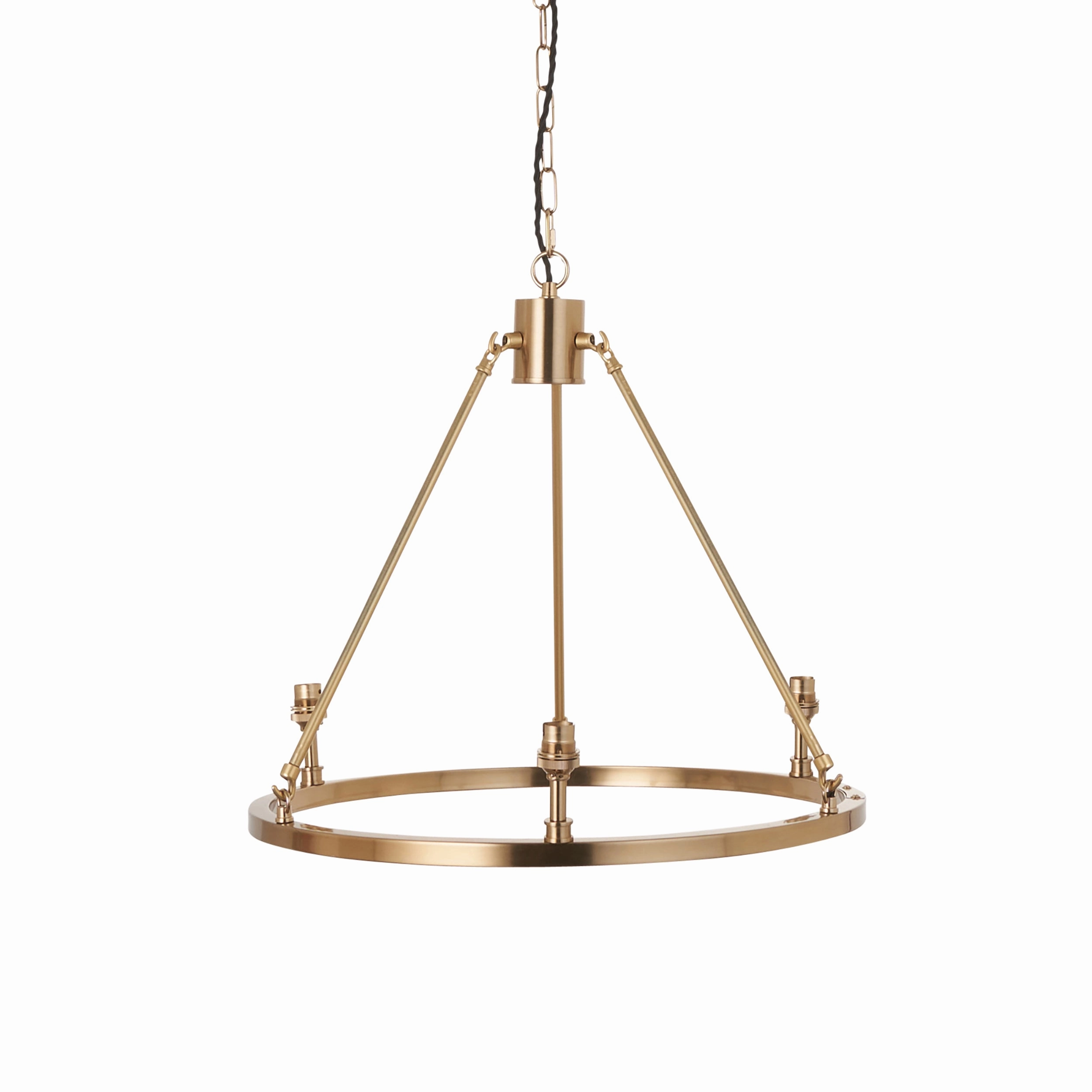 Endon Chester 3 Light Brass Ceiling Pendant