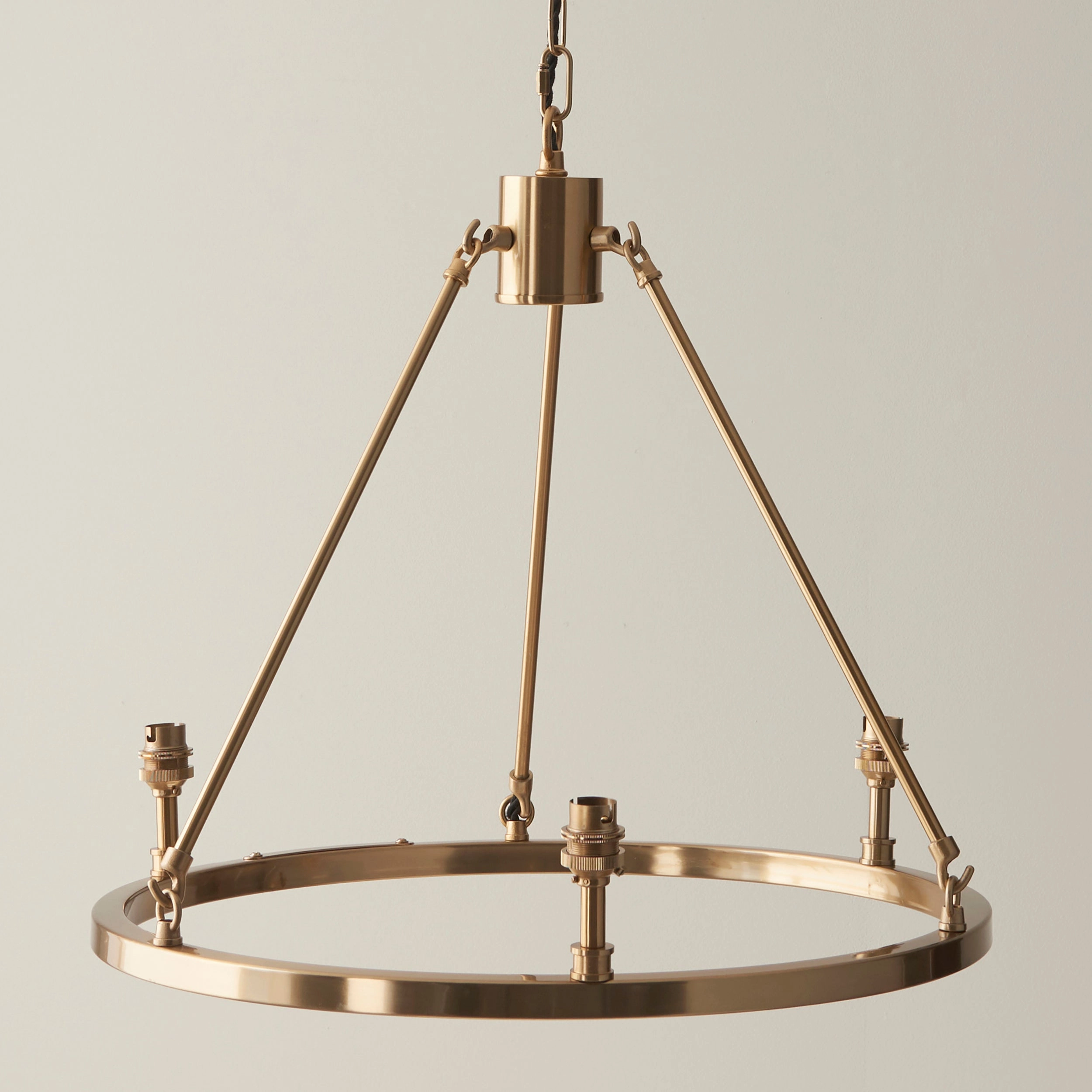 Endon Chester 3 Light Brass Ceiling Pendant