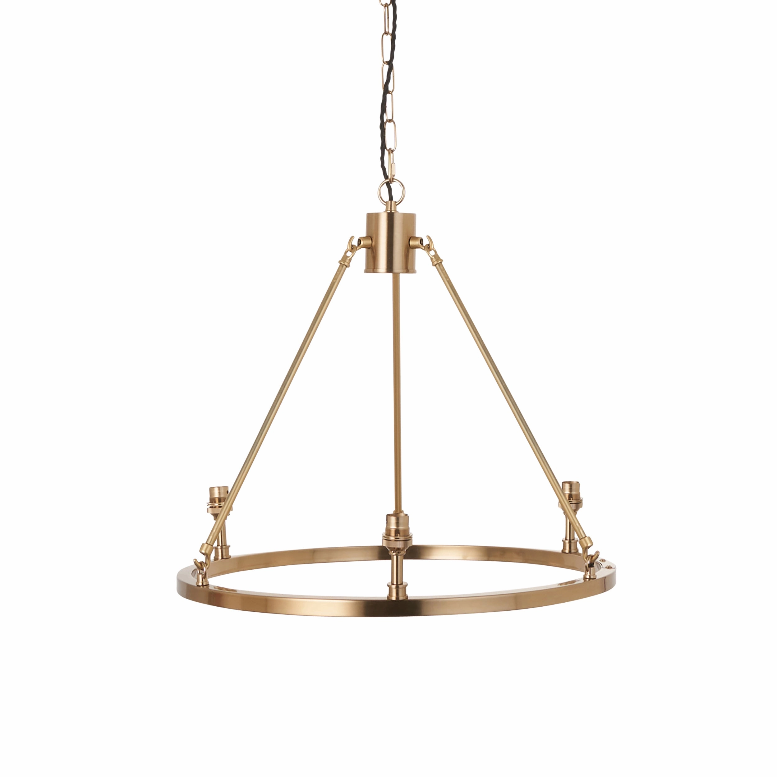 Endon Chester 3 Light Brass Ceiling Pendant