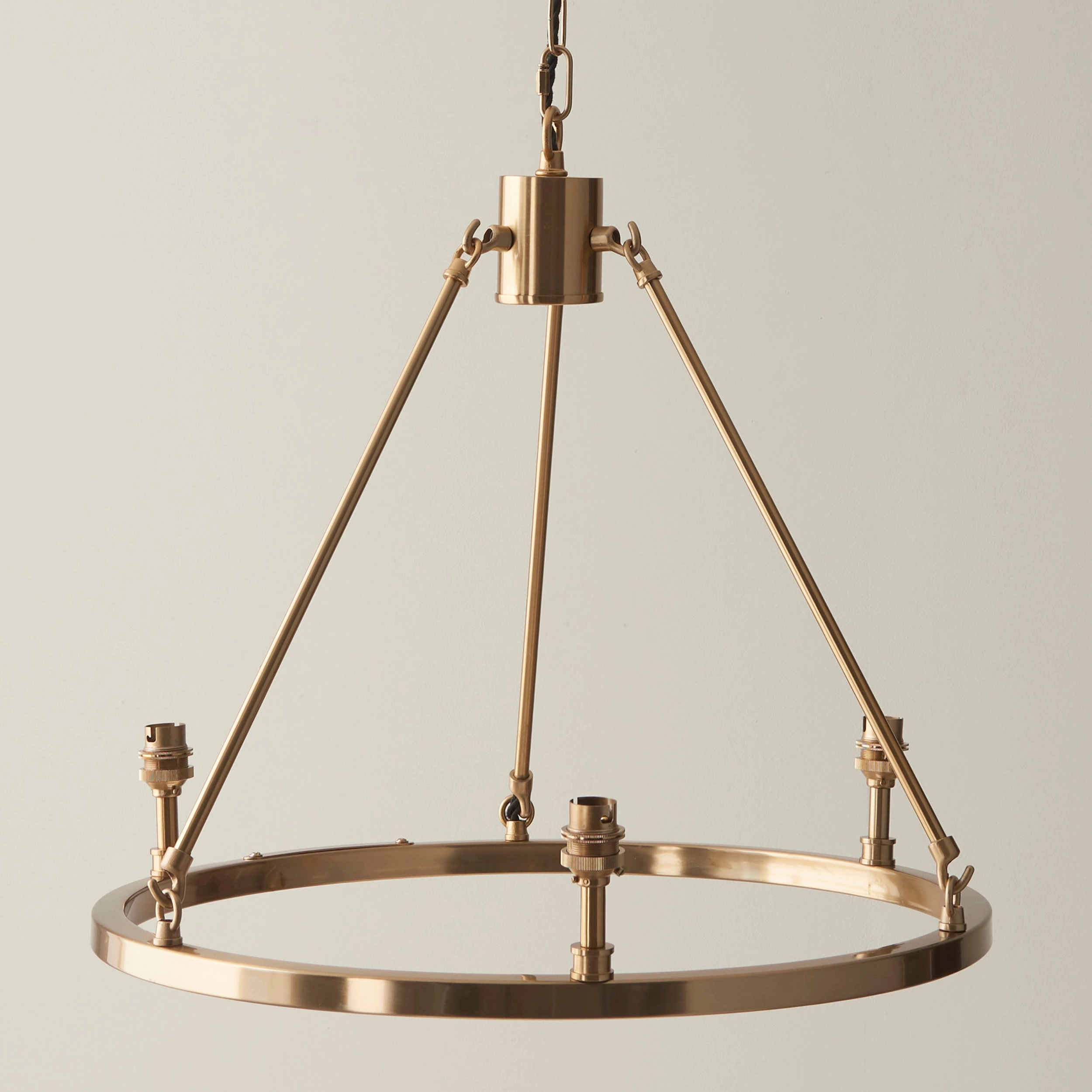 Endon Chester 3 Light Brass Ceiling Pendant