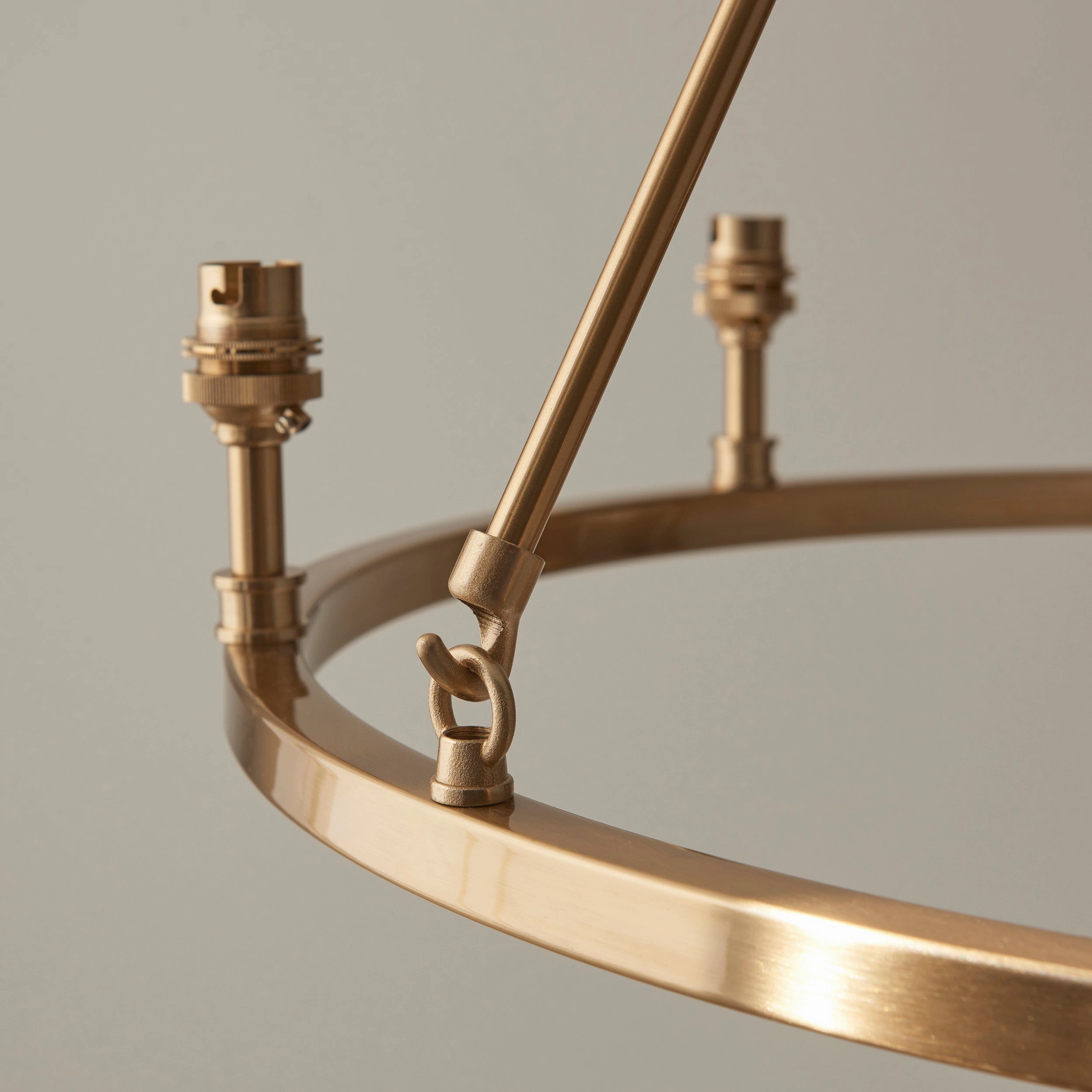 Endon Chester 6 Light Brass Ceiling Pendant