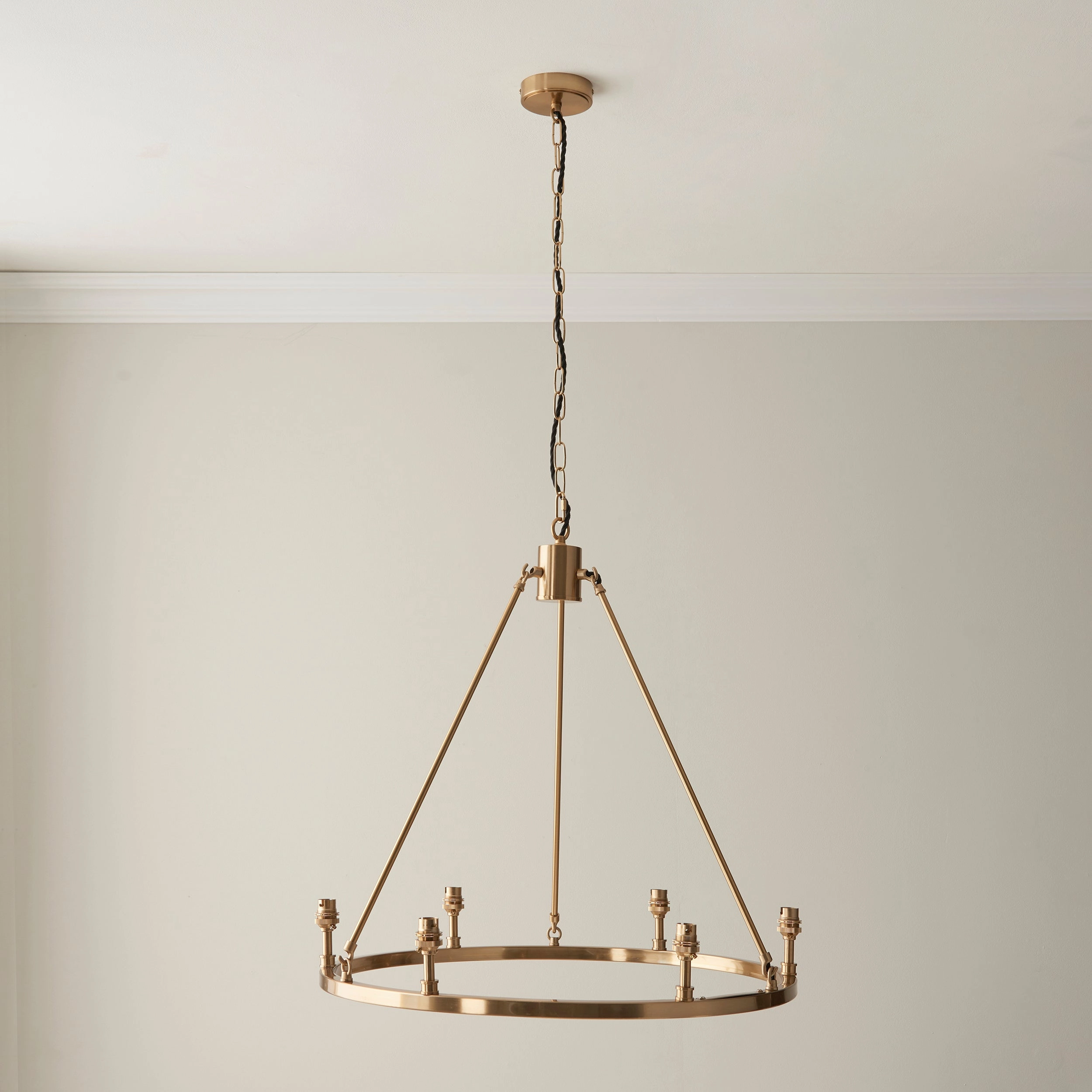 Endon Chester 6 Light Brass Ceiling Pendant ambient ceiling fixture