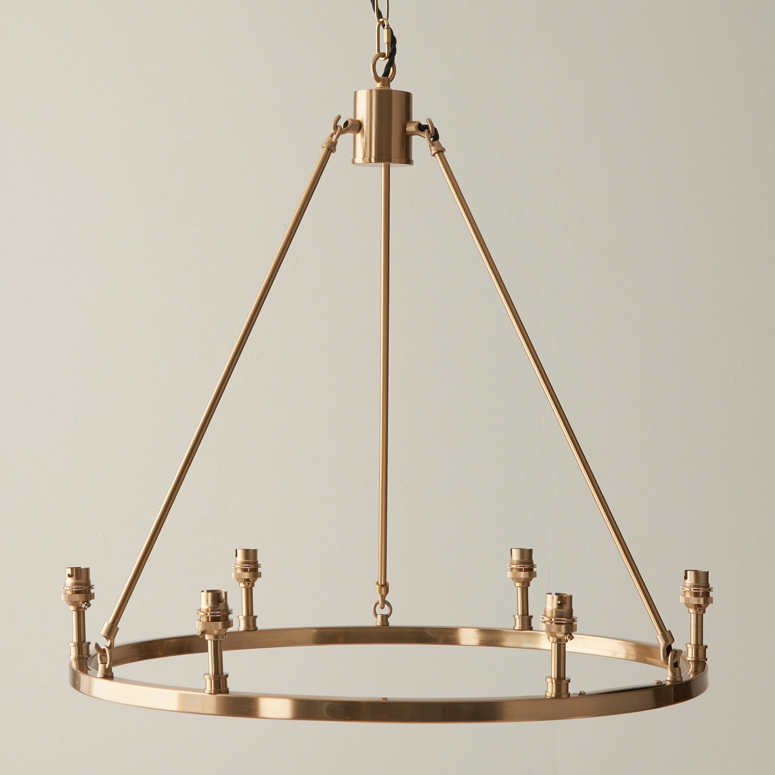 Endon Chester 6 Light Brass Ceiling Pendant