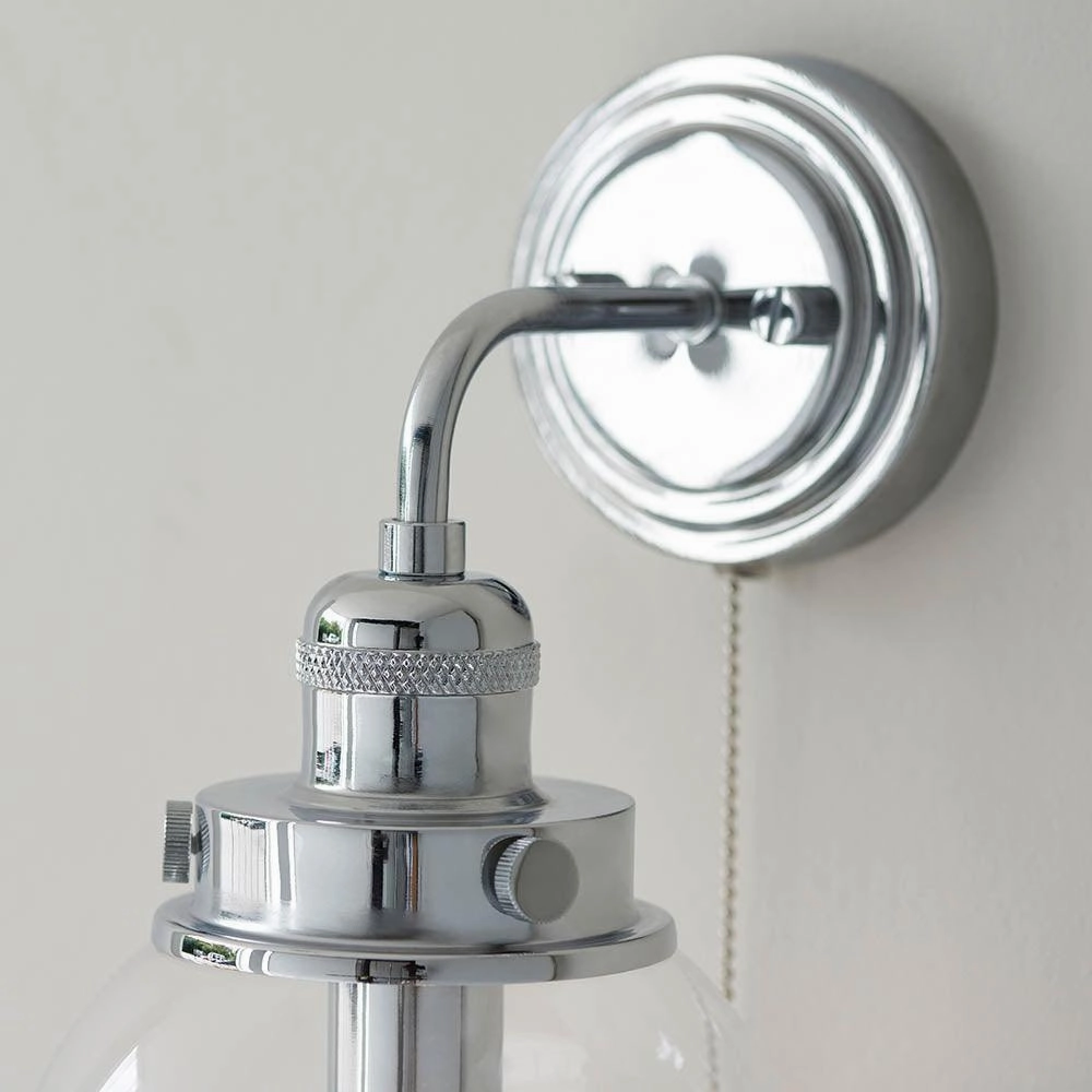 Endon Cheswick Chrome Finish Bathroom Wall Light