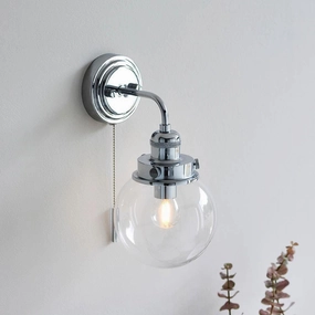 Endon Cheswick Chrome Finish Bathroom Wall Light vintage desk lamp