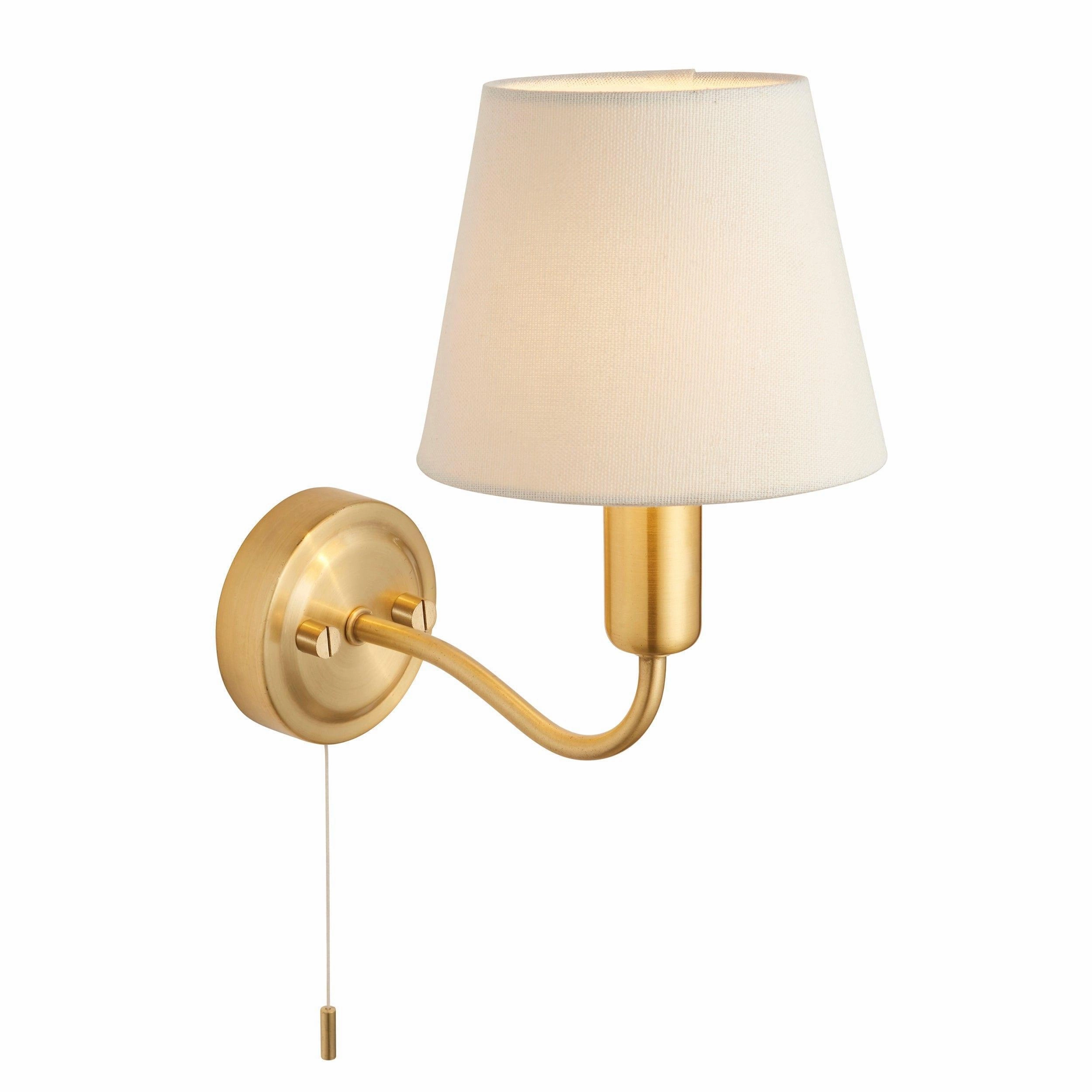 Endon Conway Brass Finish Bathroom Wall Light