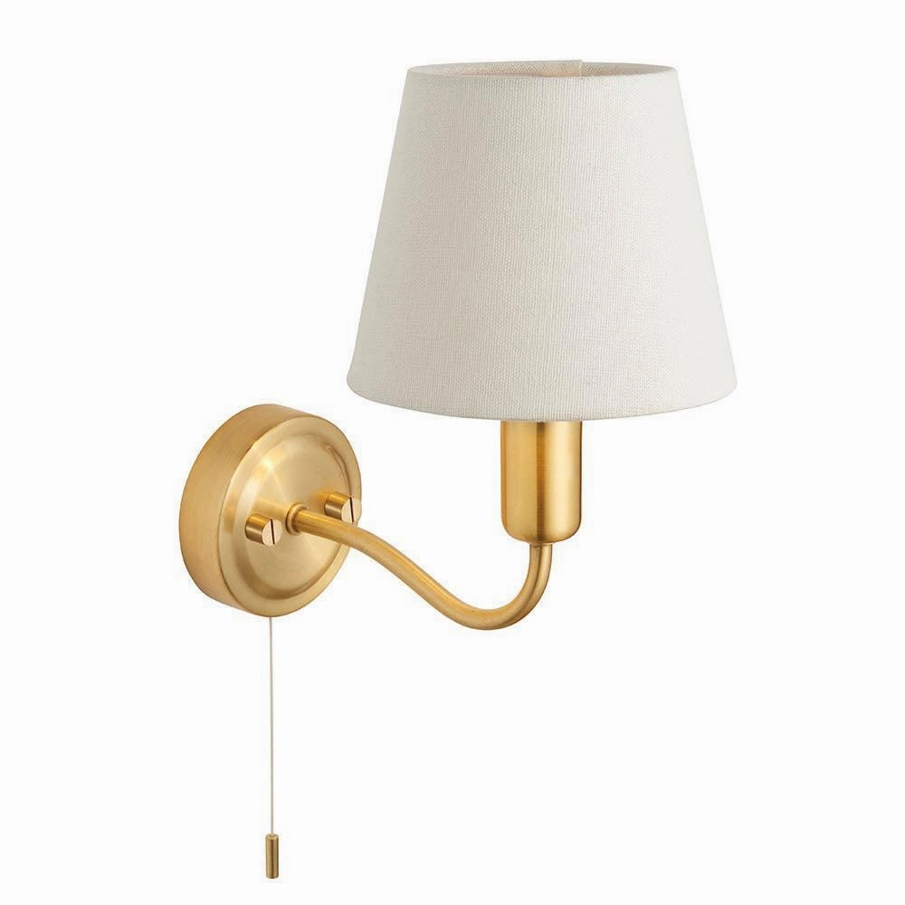 Endon Conway Brass Finish Bathroom Wall Light