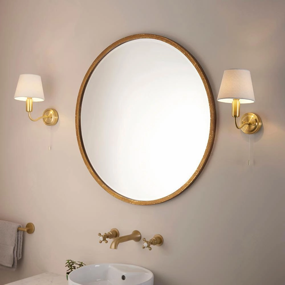 Endon Conway Brass Finish Bathroom Wall Light