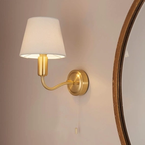 Endon Conway Brass Finish Bathroom Wall Light vintage desk lamp
