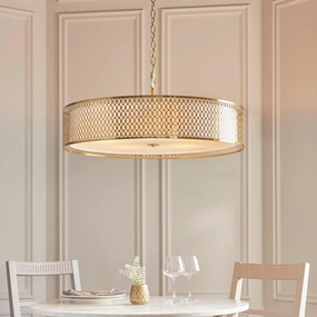 Endon Cordero 5 Light Gold Grand Ceiling Pendant soft glow ceiling light