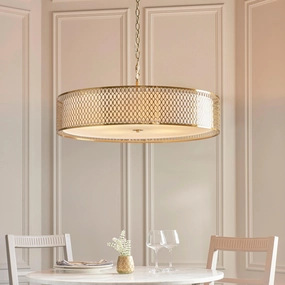 Endon Cordero 5 Light Gold Grand Ceiling Pendant ambient ceiling fixture