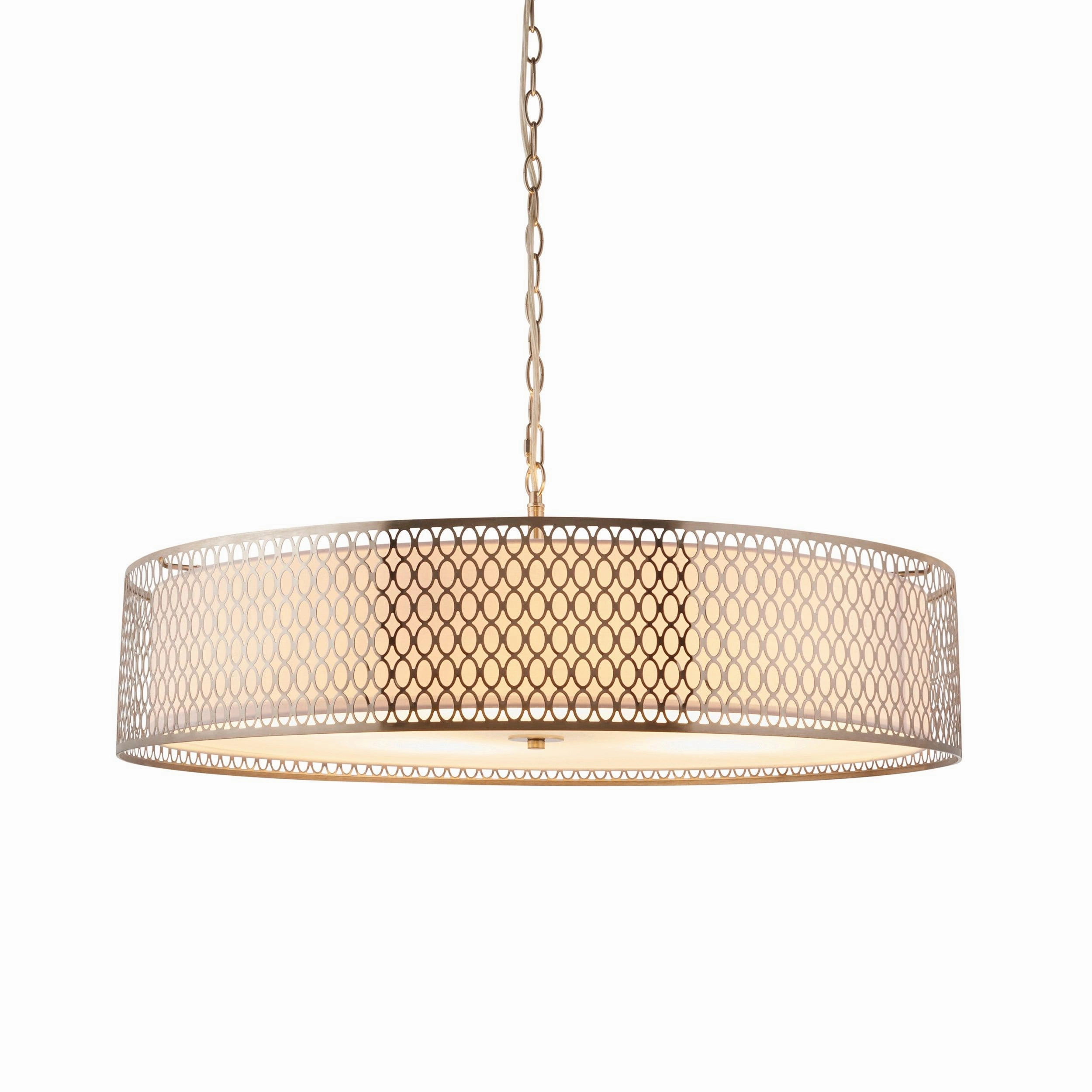 Endon Cordero 5 Light Nickel Grand Ceiling Pendant