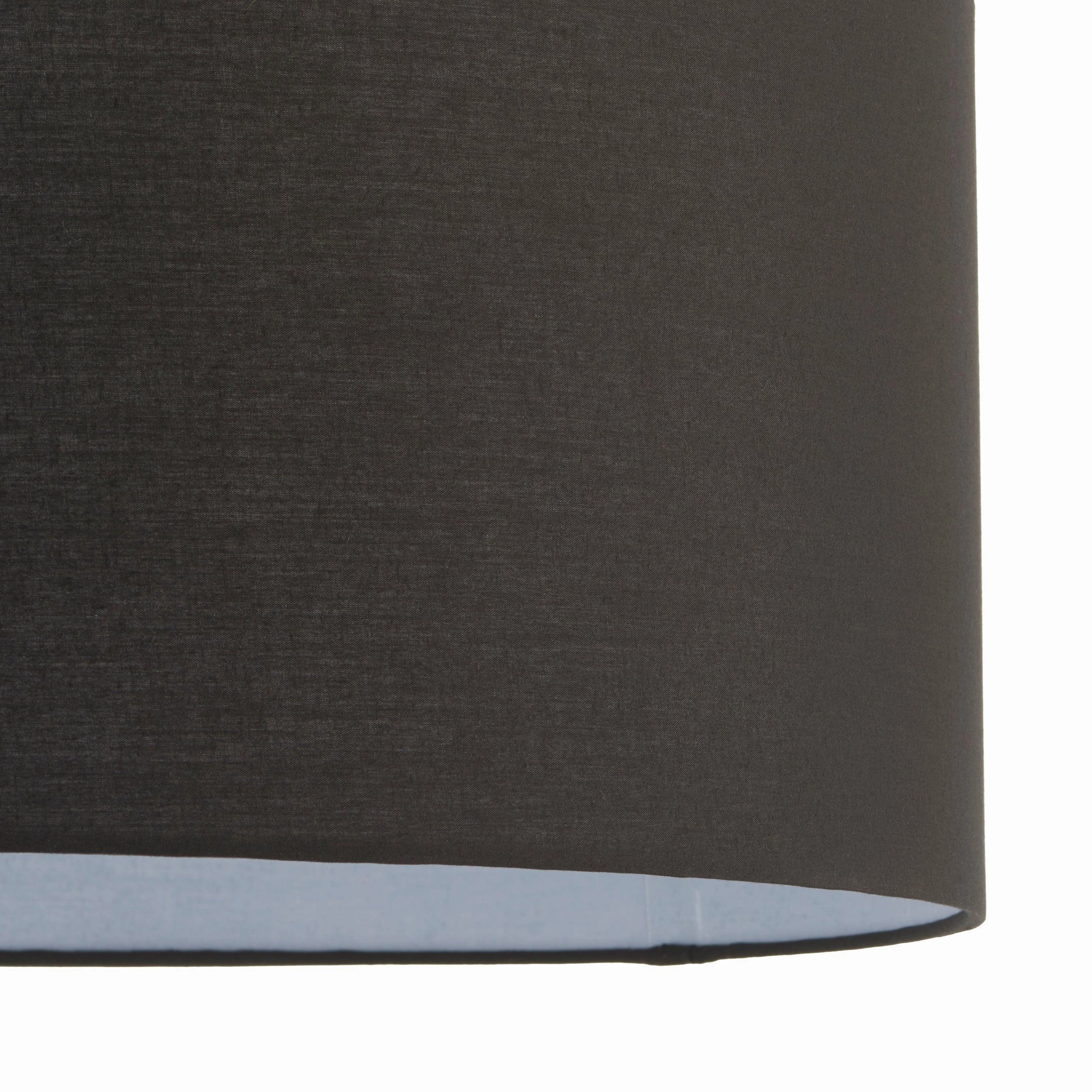 Endon Cylinder Black Cotton Lamp Shade