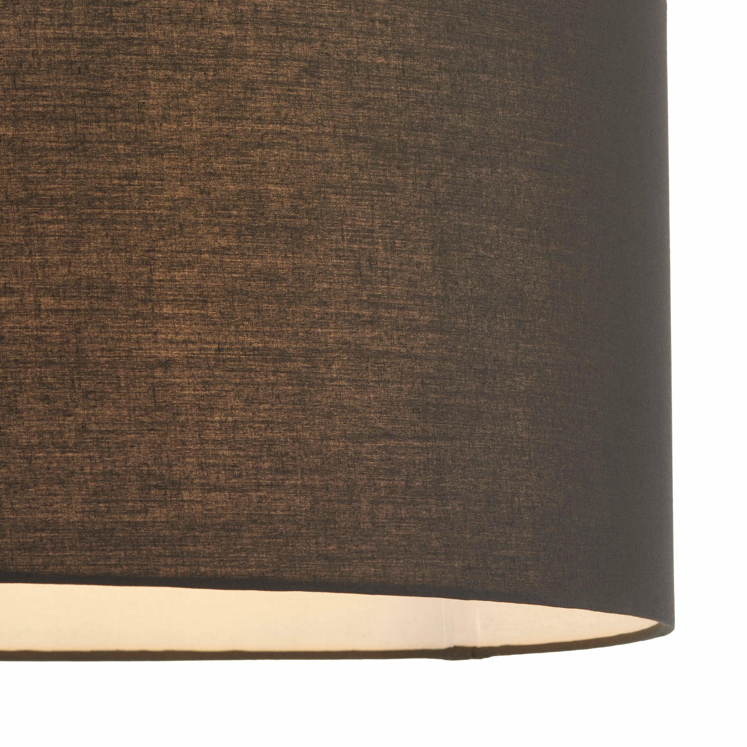 Endon Cylinder Black Cotton Lamp Shade