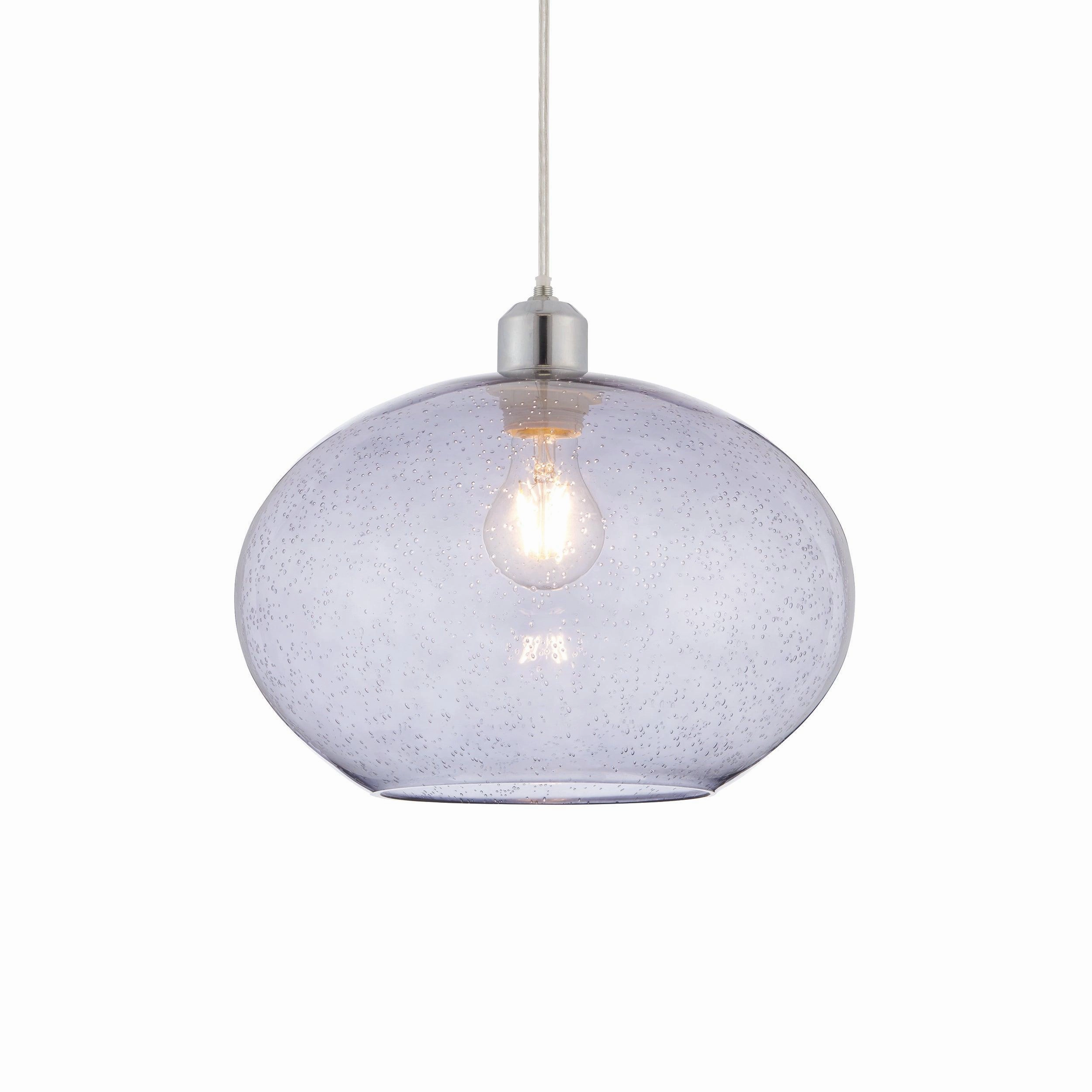 Endon Dimitri 1 Light Grey Ceiling Pendant Light