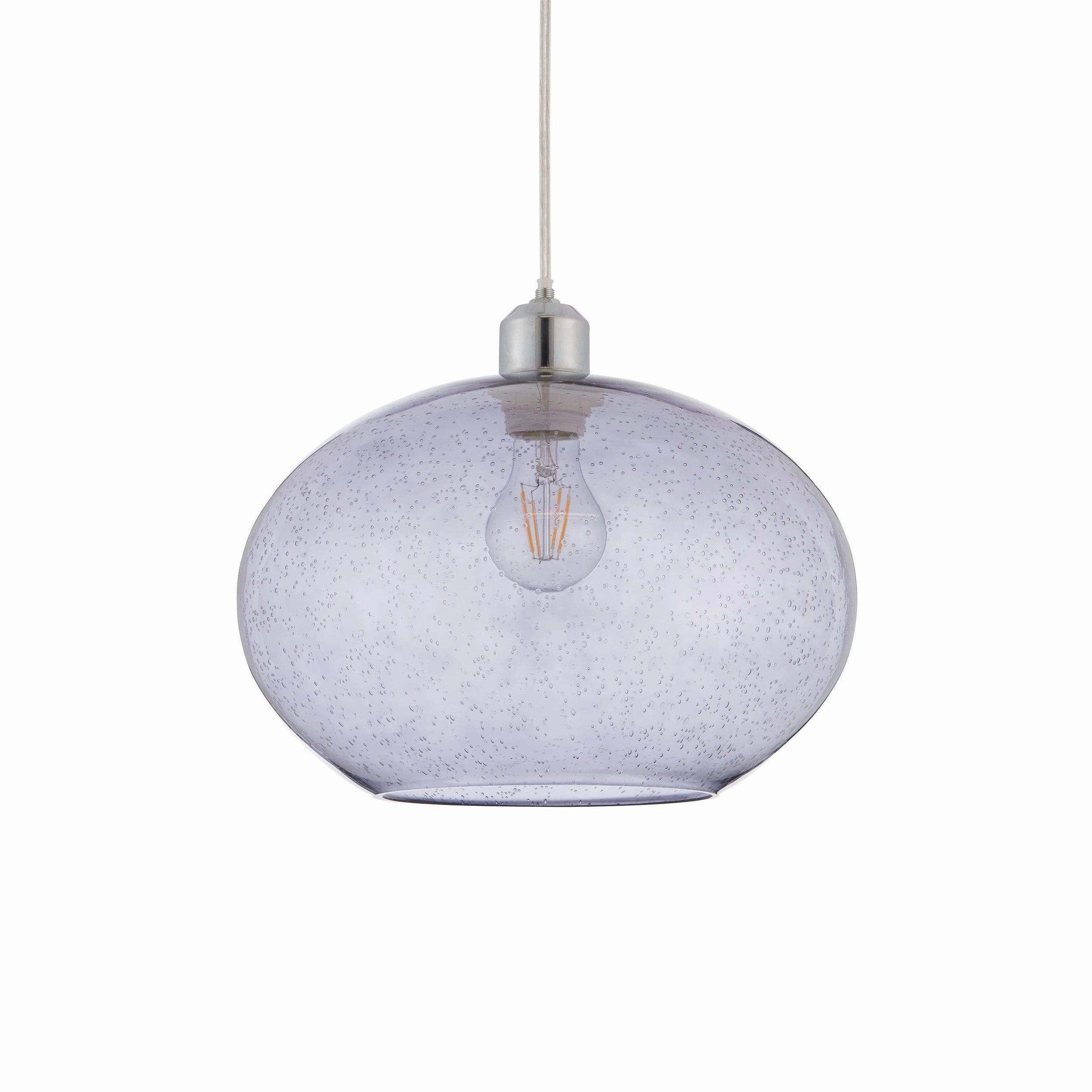 Endon Dimitri 1 Light Grey Ceiling Pendant Light