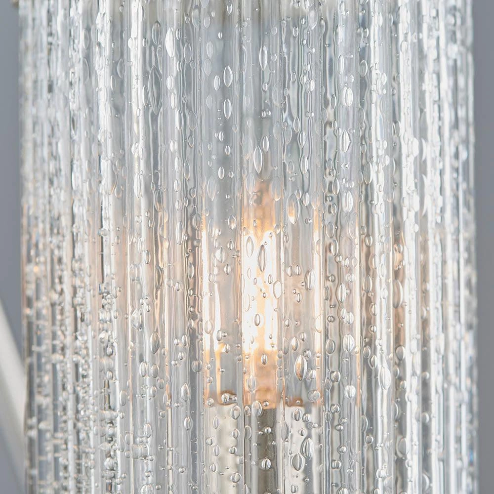 Endon Easton 3 Light Nickel Semi Flush Ceiling Light - Open Box