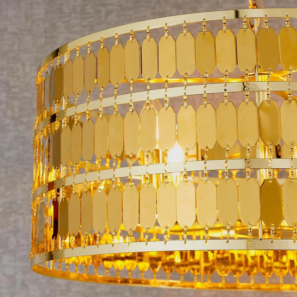 Endon Eldora 5 Light Gold Ceiling Pendant