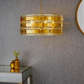 Endon Eldora 5 Light Gold Ceiling Pendant white ceiling lamp