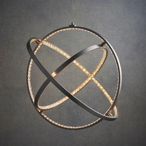 Endon Eternity 1 Light Nickel Ceiling Pendant - Medium white ceiling lamp