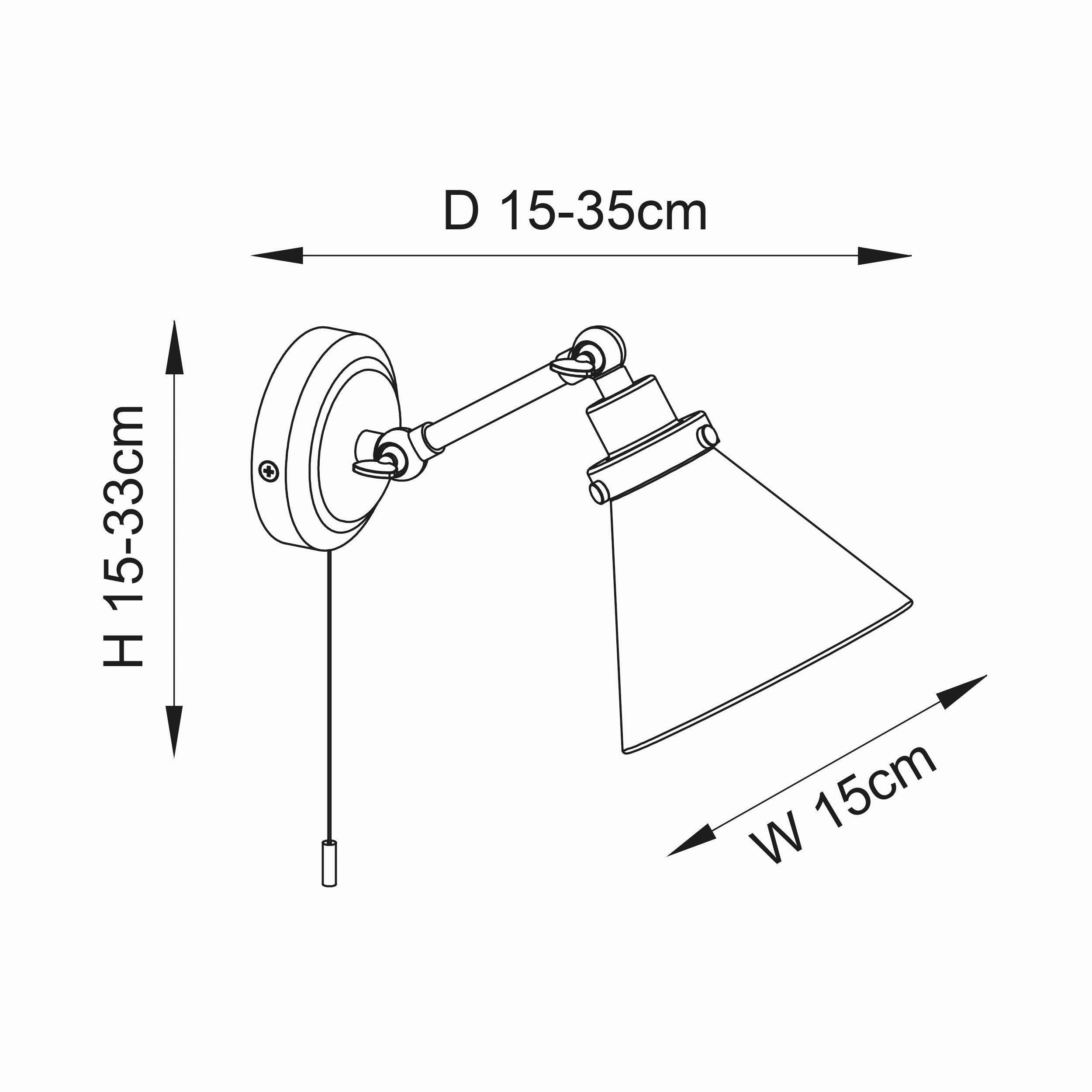 Endon Faraday Brass Finish Bathroom Wall Light