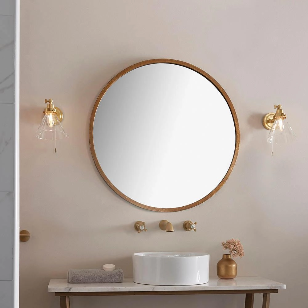 Endon Faraday Brass Finish Bathroom Wall Light