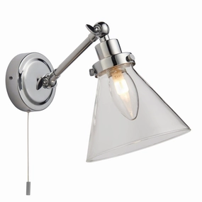 Endon Faraday Chrome Finish Bathroom Wall Light vintage desk lamp