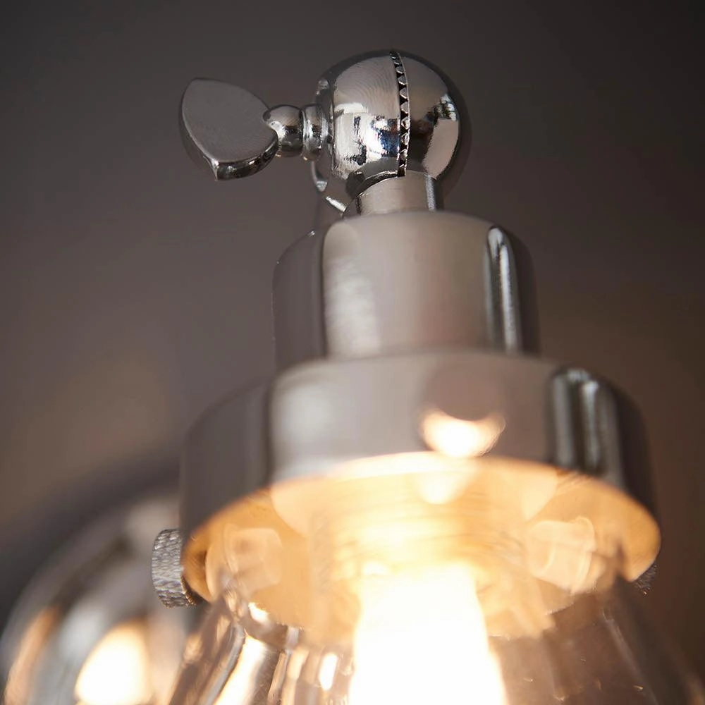 Endon Faraday Chrome Finish Bathroom Wall Light