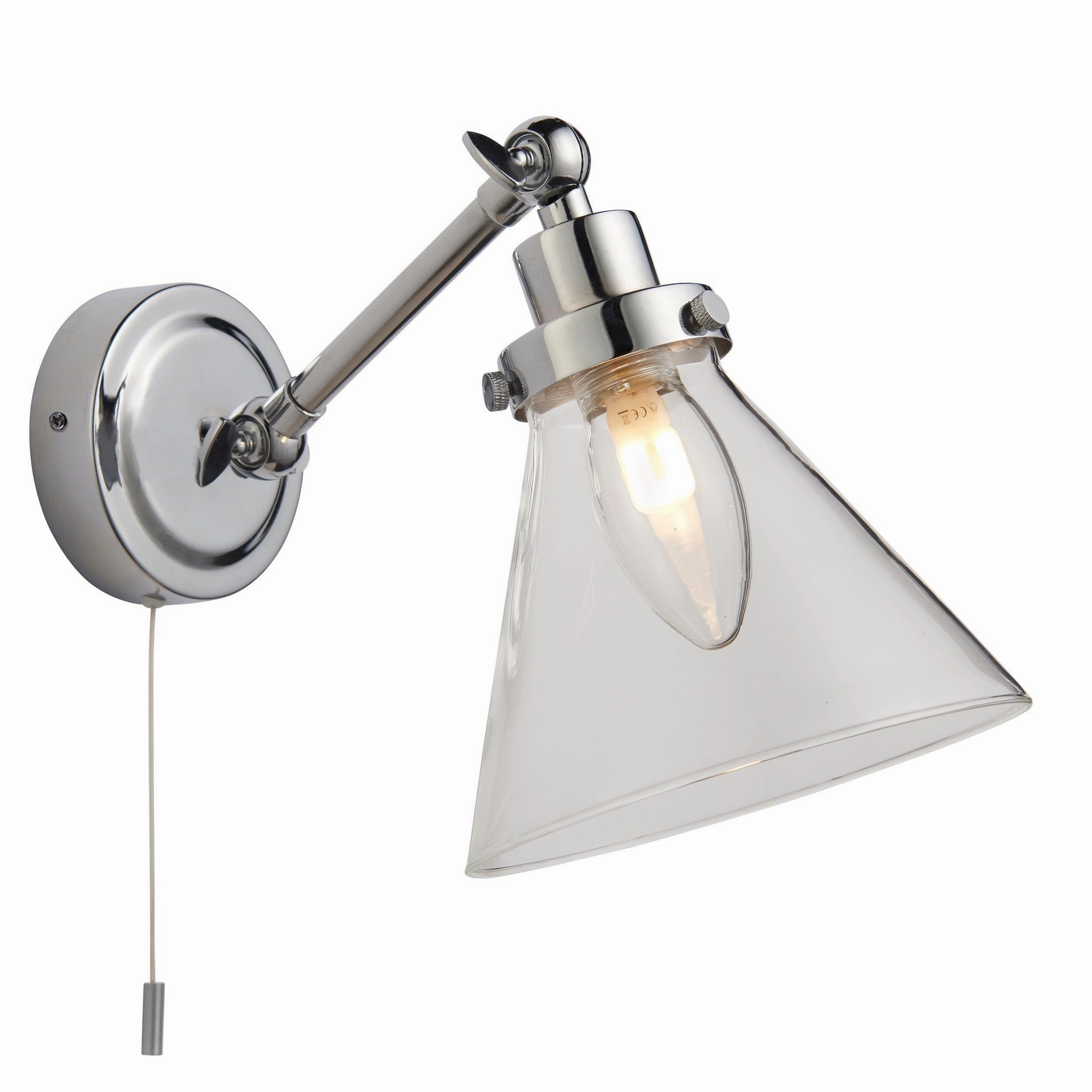 Endon Faraday Chrome Finish Bathroom Wall Light vintage desk lamp