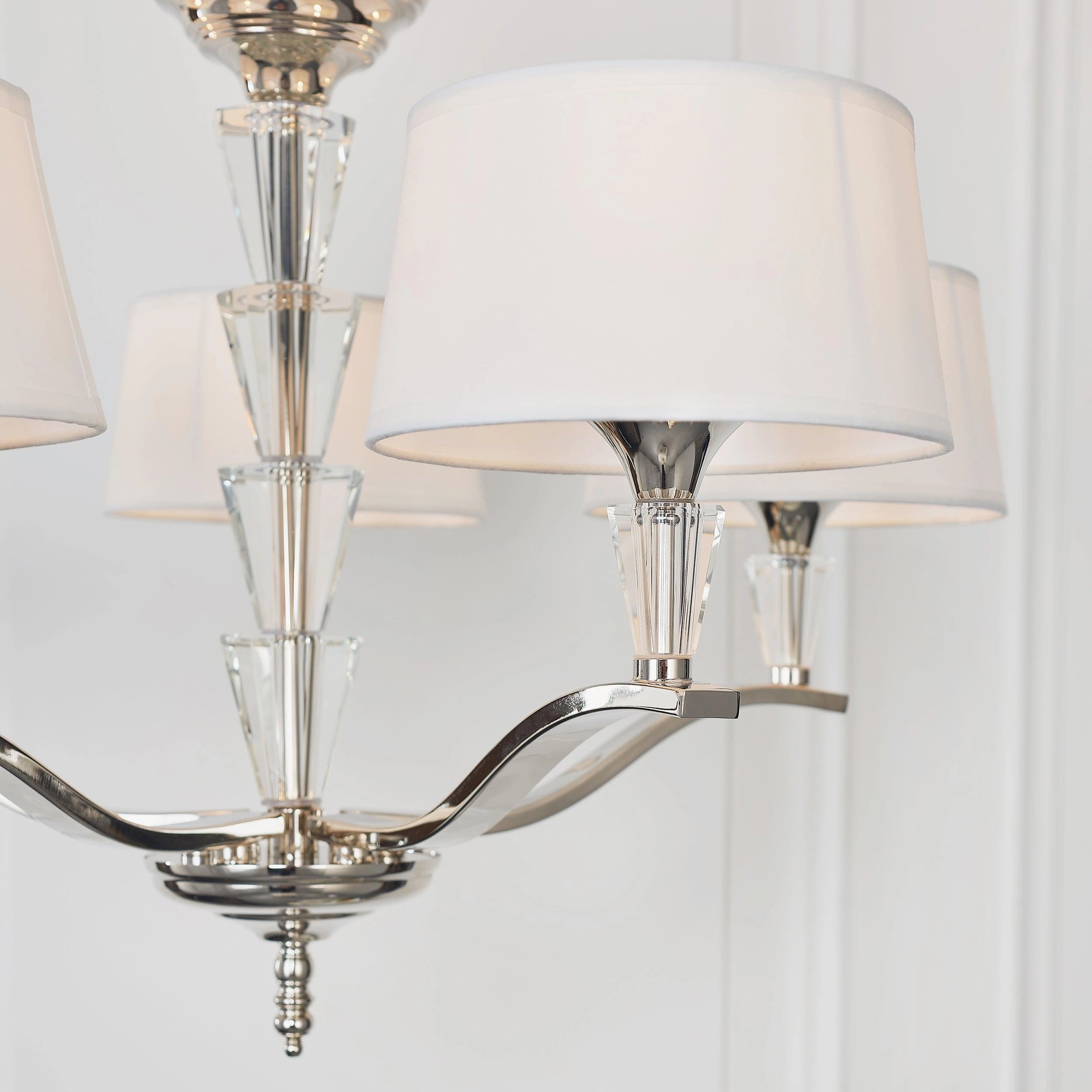 Endon Fiennes 5 Light Chrome Ceiling Pendant Light