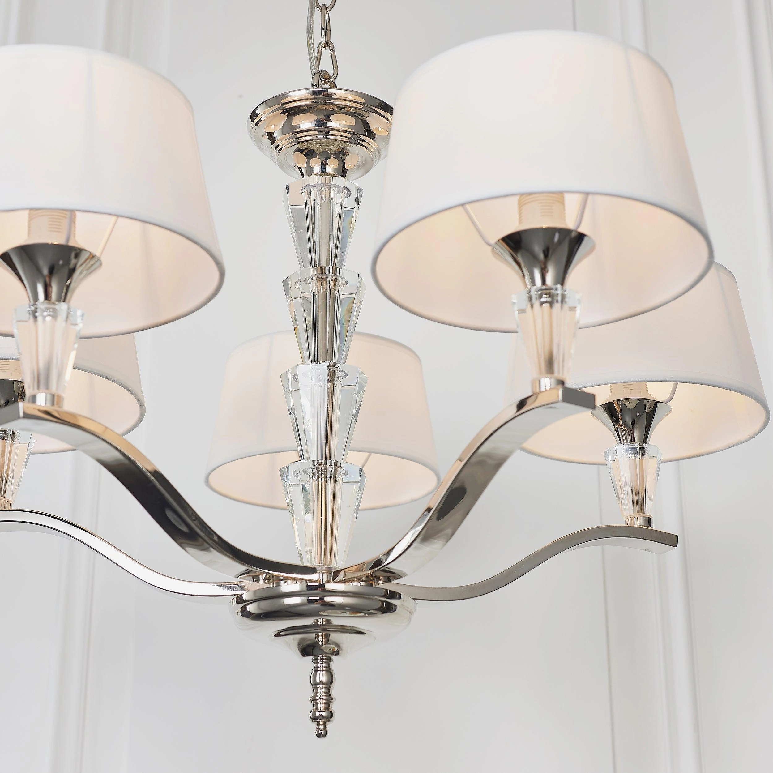 Endon Fiennes 5 Light Chrome Ceiling Pendant Light