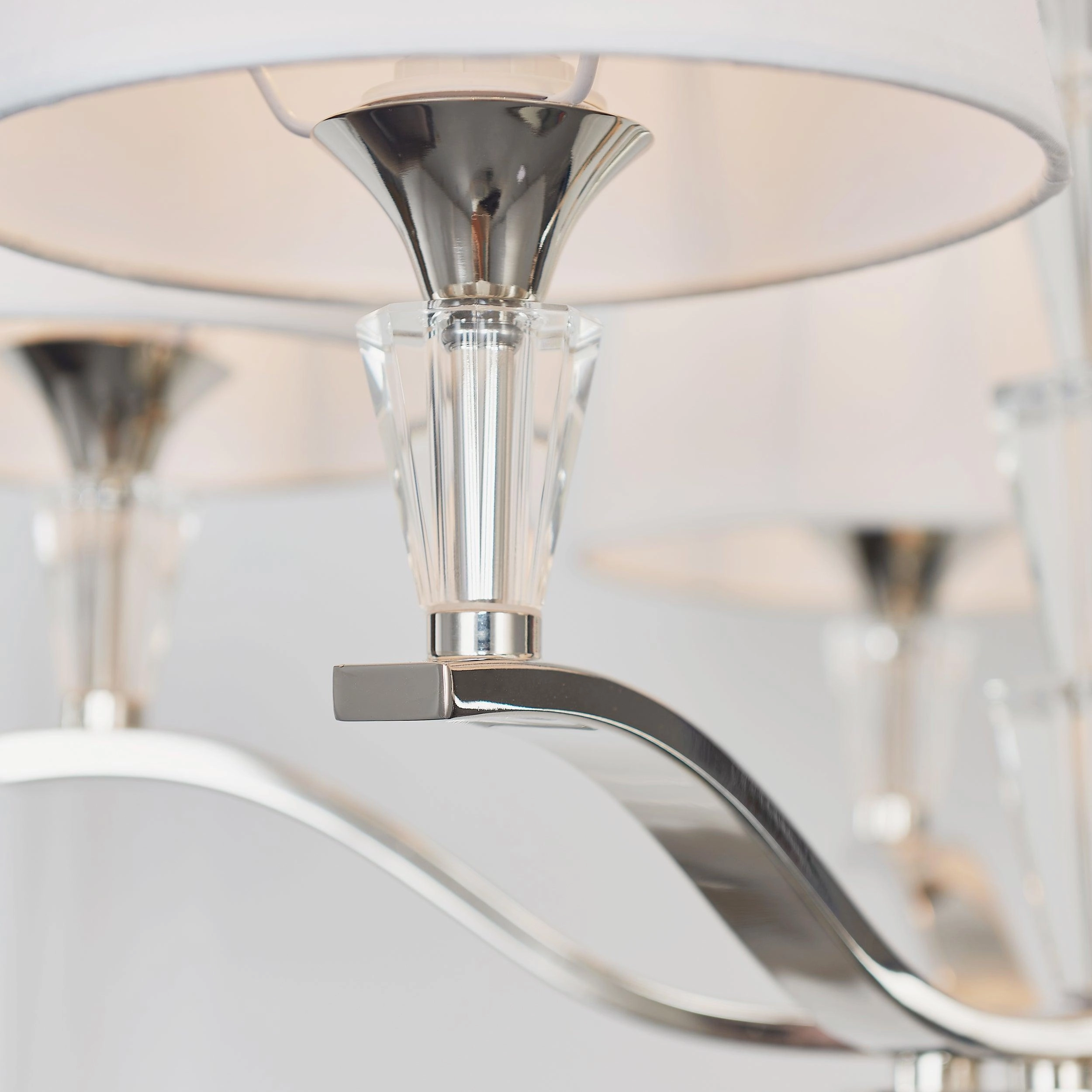 Endon Fiennes 5 Light Chrome Ceiling Pendant Light