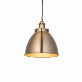 Endon Franklin 1 Light Antique Brass Small Ceiling Pendant - Open Box flush mount ceiling fixture