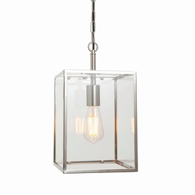 Endon Hadden 1 Light Nickel Pendant Ceiling Light ambient ceiling fixture