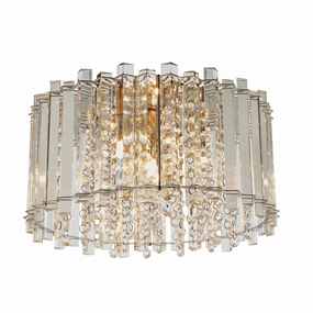 Endon Hanna 4 Light Flush Polished Chrome Ceiling Light ambient ceiling fixture