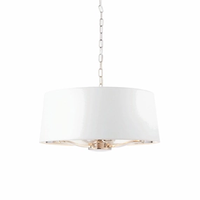 Endon Harvey 3 Light Bright Nickel Ceiling Pendant soft glow ceiling light