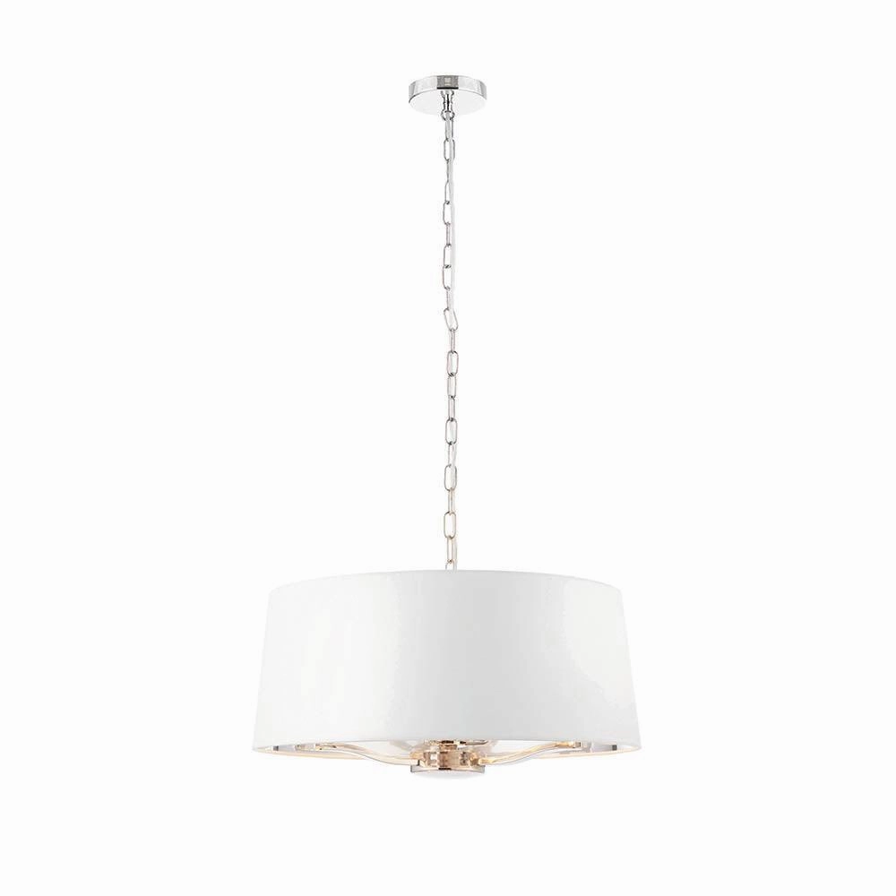 Endon Harvey 3 Light Bright Nickel Ceiling Pendant