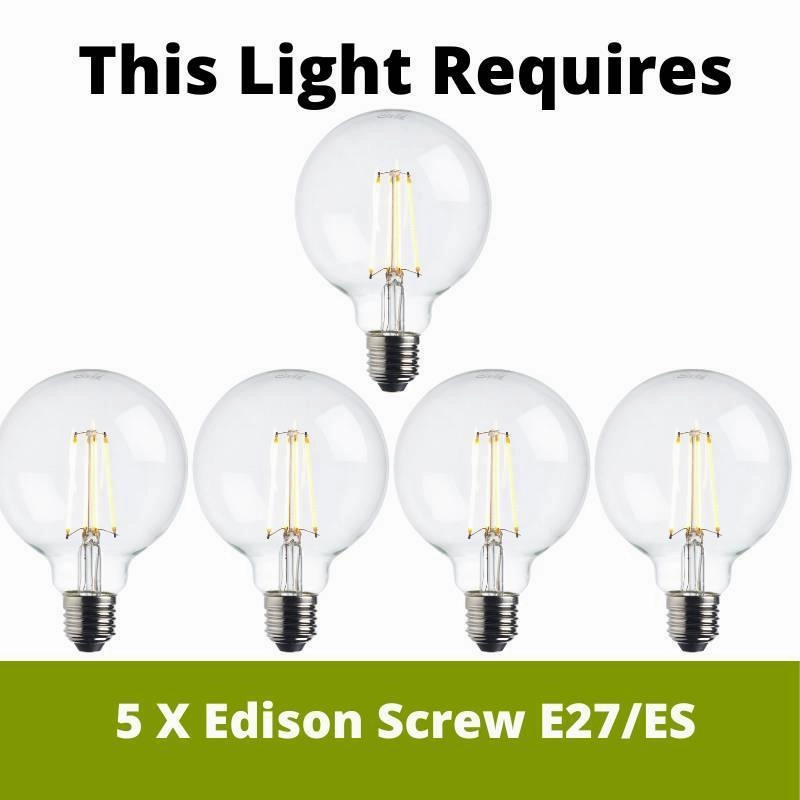 Endon Hoop 5 Light Ceiling Pendant Light